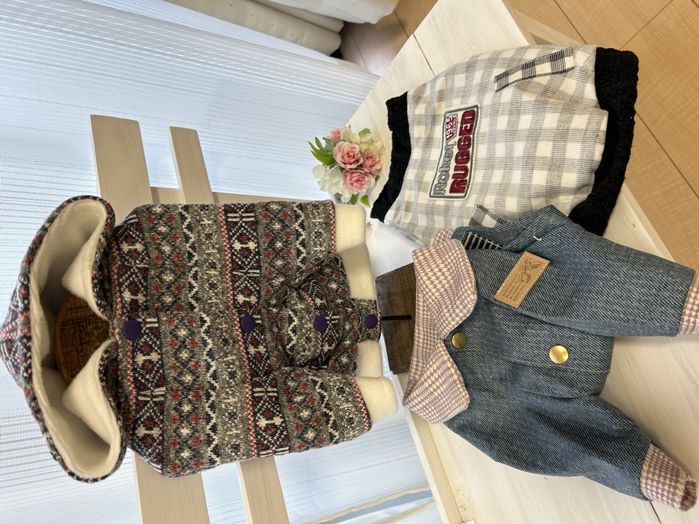 日本ペット服手作り協会の認定講座で制作した犬服